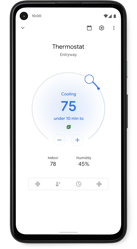 Google Nest smart Thermostat Mobile App